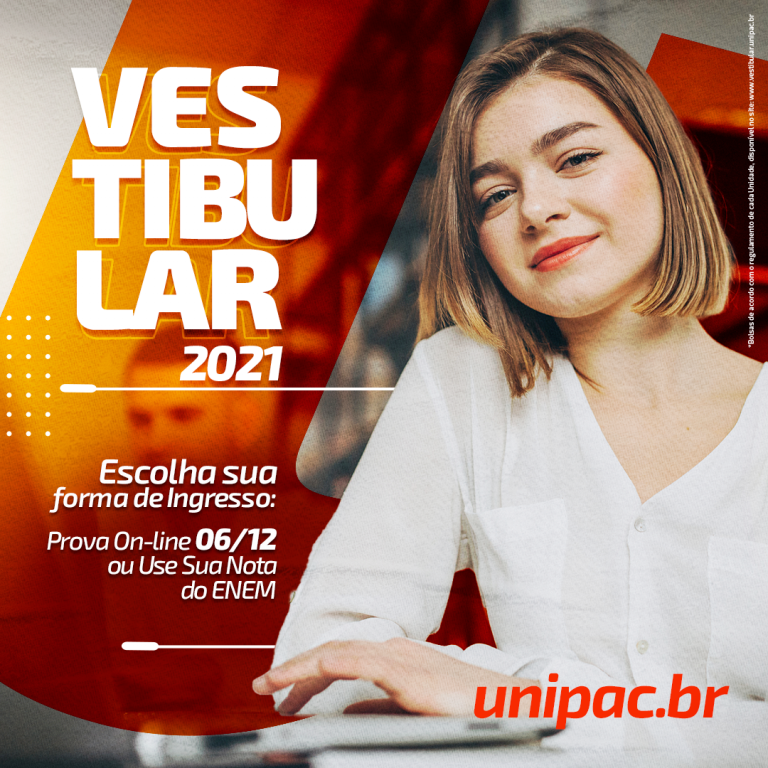 Vestibular UNIPAC 2021